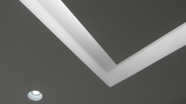 8. iluminación_foseado techo_ perfil integrado_producto_traddel_clinica dental